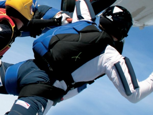 Real-X is used for sport skydiving. It is suitable for all types of jumps as a free falls, RW and canopy piloting.
